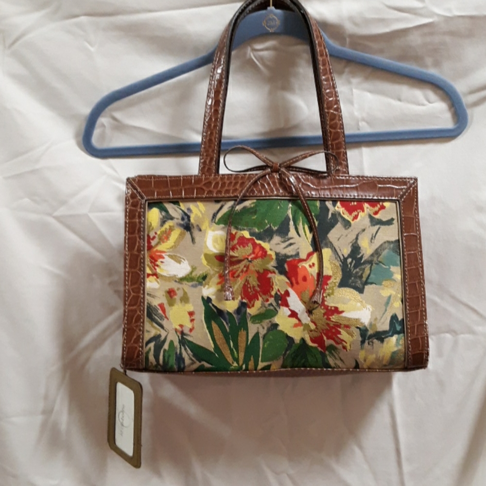 Liz Claiborne tropical shoulder bag.